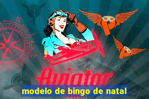 modelo de bingo de natal